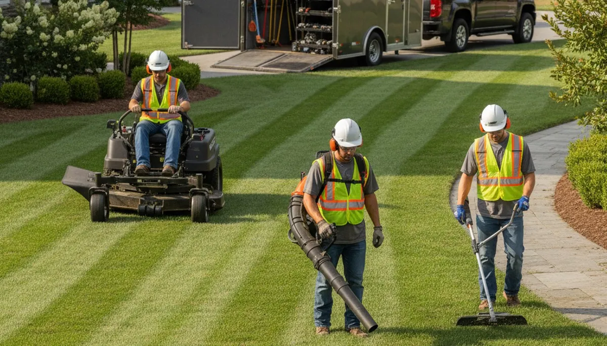 Cape Coral, FL tree service crew providing professional tree care for residential properties