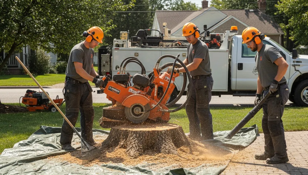 Professional stump removal service in Cape Coral, FL clearing yard space safely